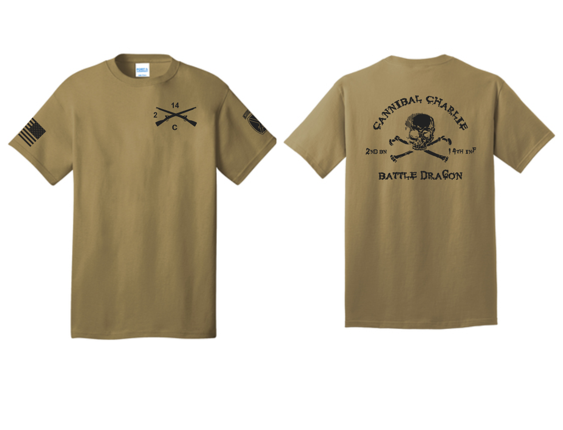 CHARLIE CO 214TH INF BN COTTON SHIRT