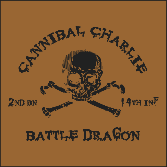 CHARLIE CO 214TH INF BN VLECRO LEATHER PATCH