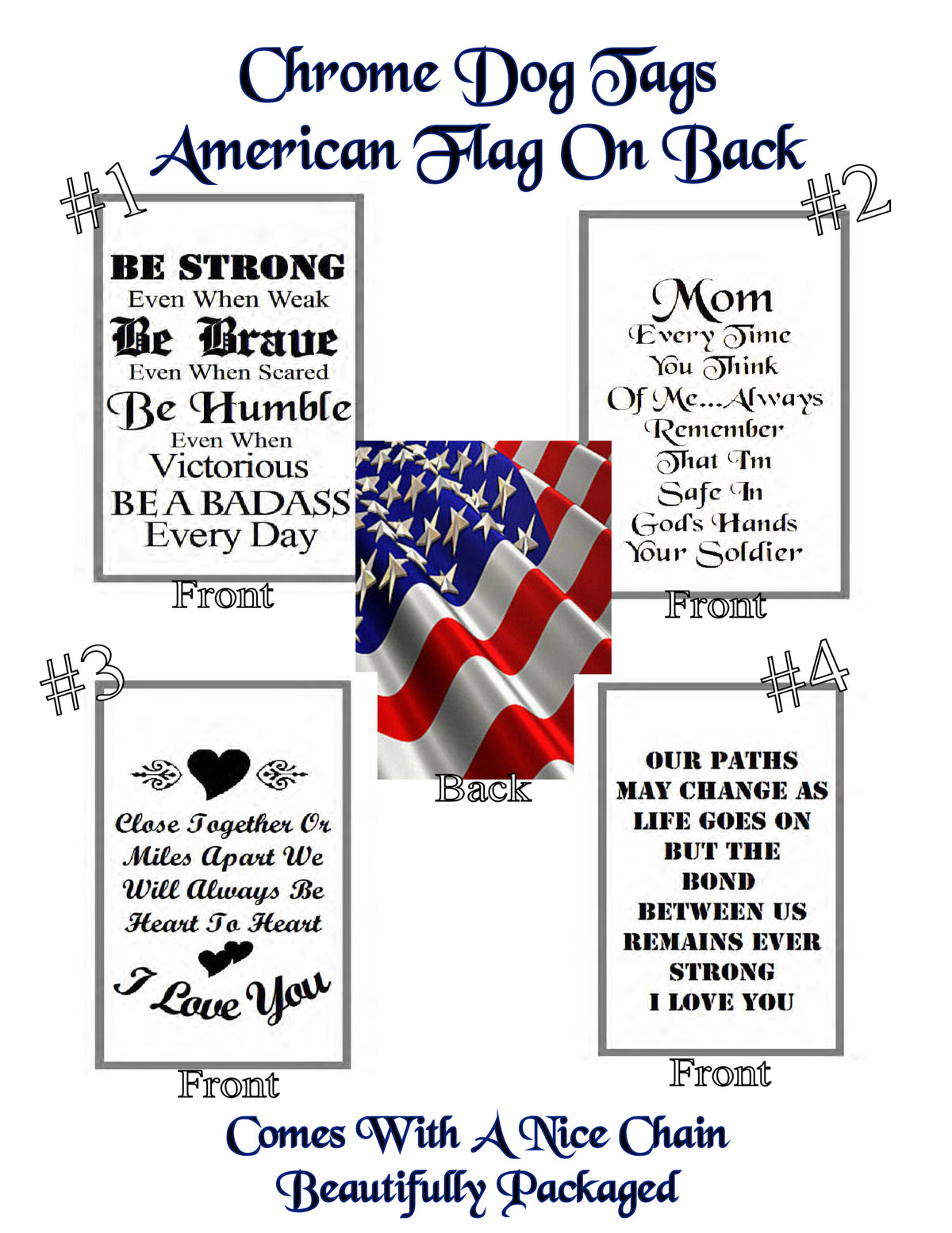 Chrome Dog Tags