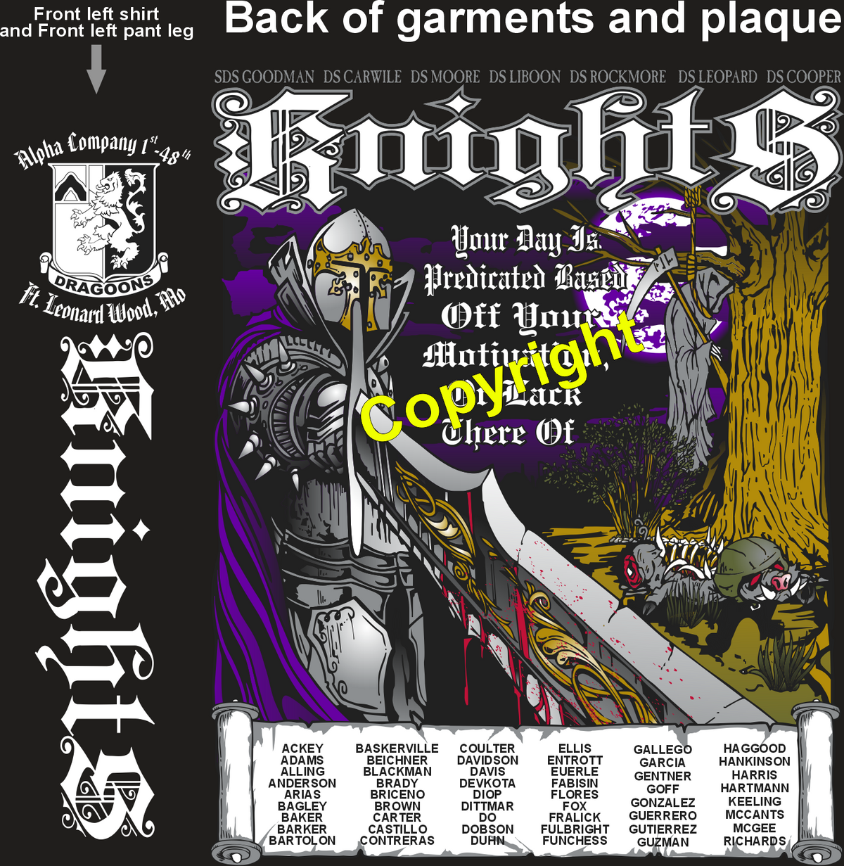 ALPHA 1-48 KNIGHTS GRADUATING DAY 9-18-25 PRE ORDER