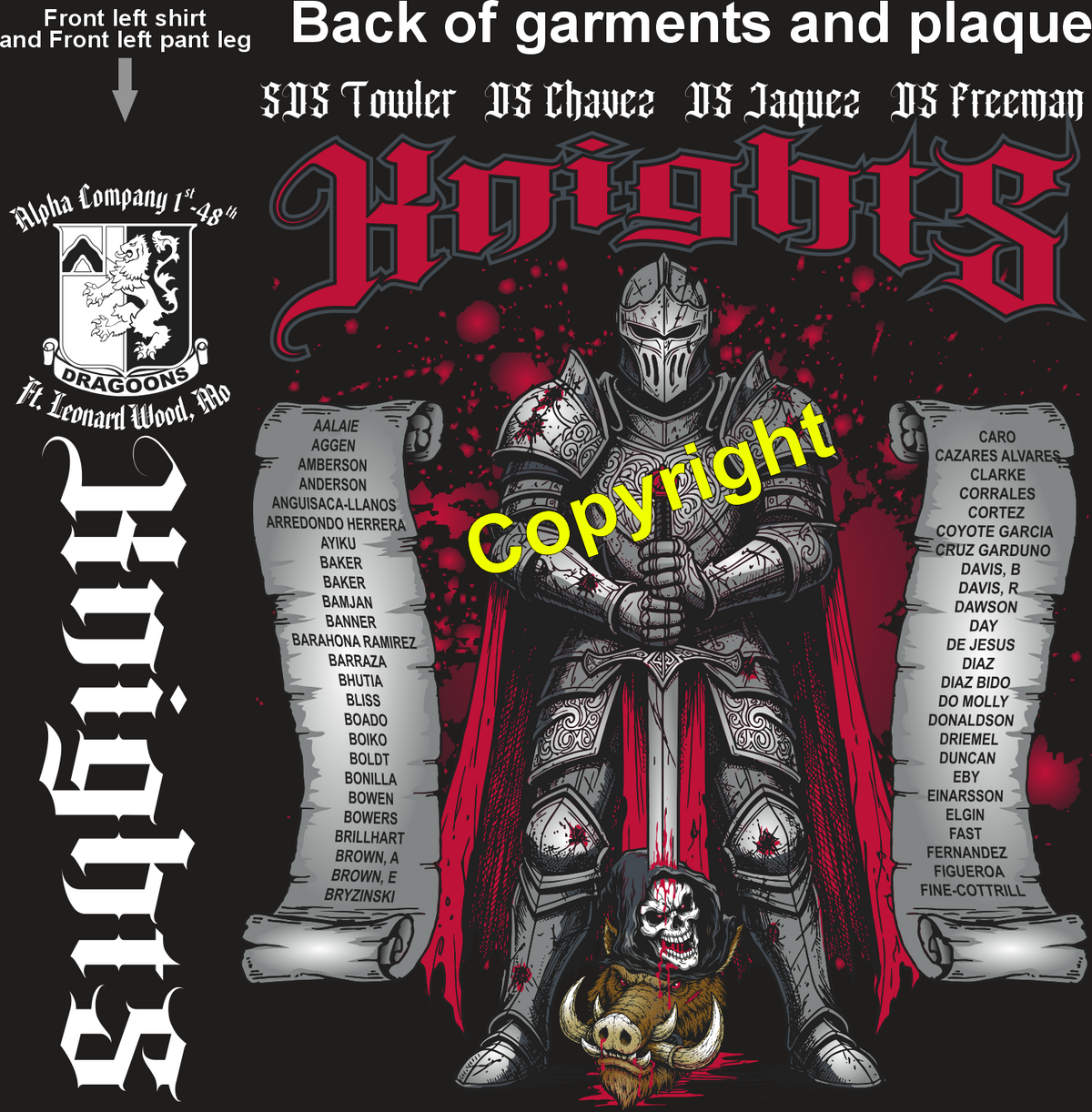 ALPHA 1-48 KNIGHTS GRADUATING DAY 9-24-26 PRE ORDERS