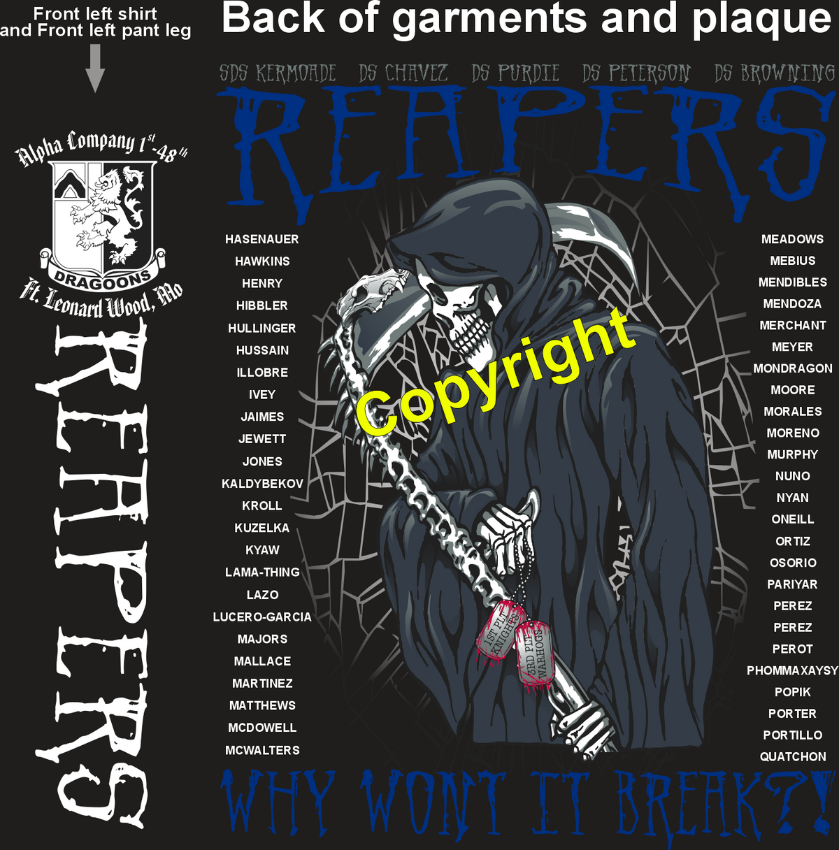 ALPHA 1-48 REAPERS GRADUATING DAY 9-18-25 PRE ORDER