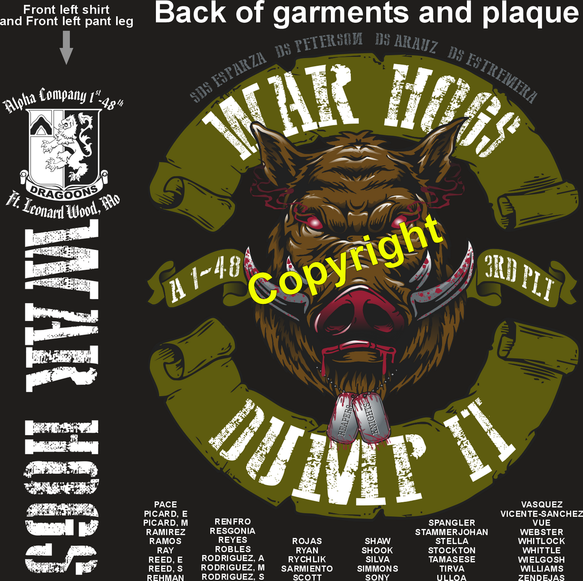ALPHA 1-48 WARHOGS GRADUATING DAY 7-1-26 PRE ORDERS
