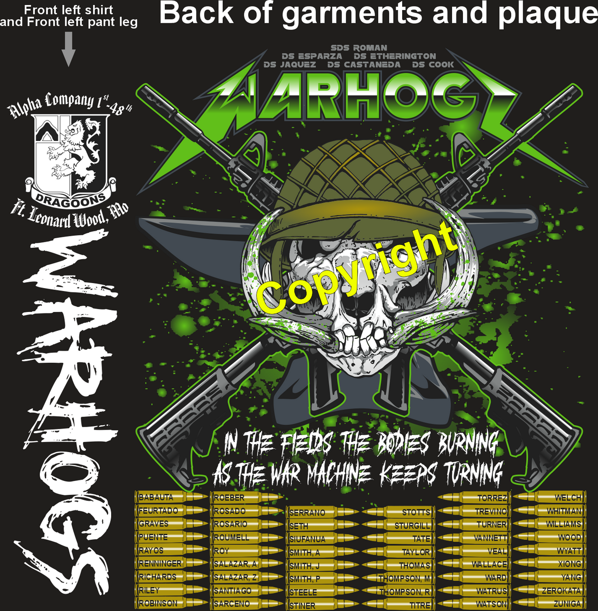 ALPHA 1-48 WAR HOGS GRADUATING DAY 9-18-25 PRE ORDER