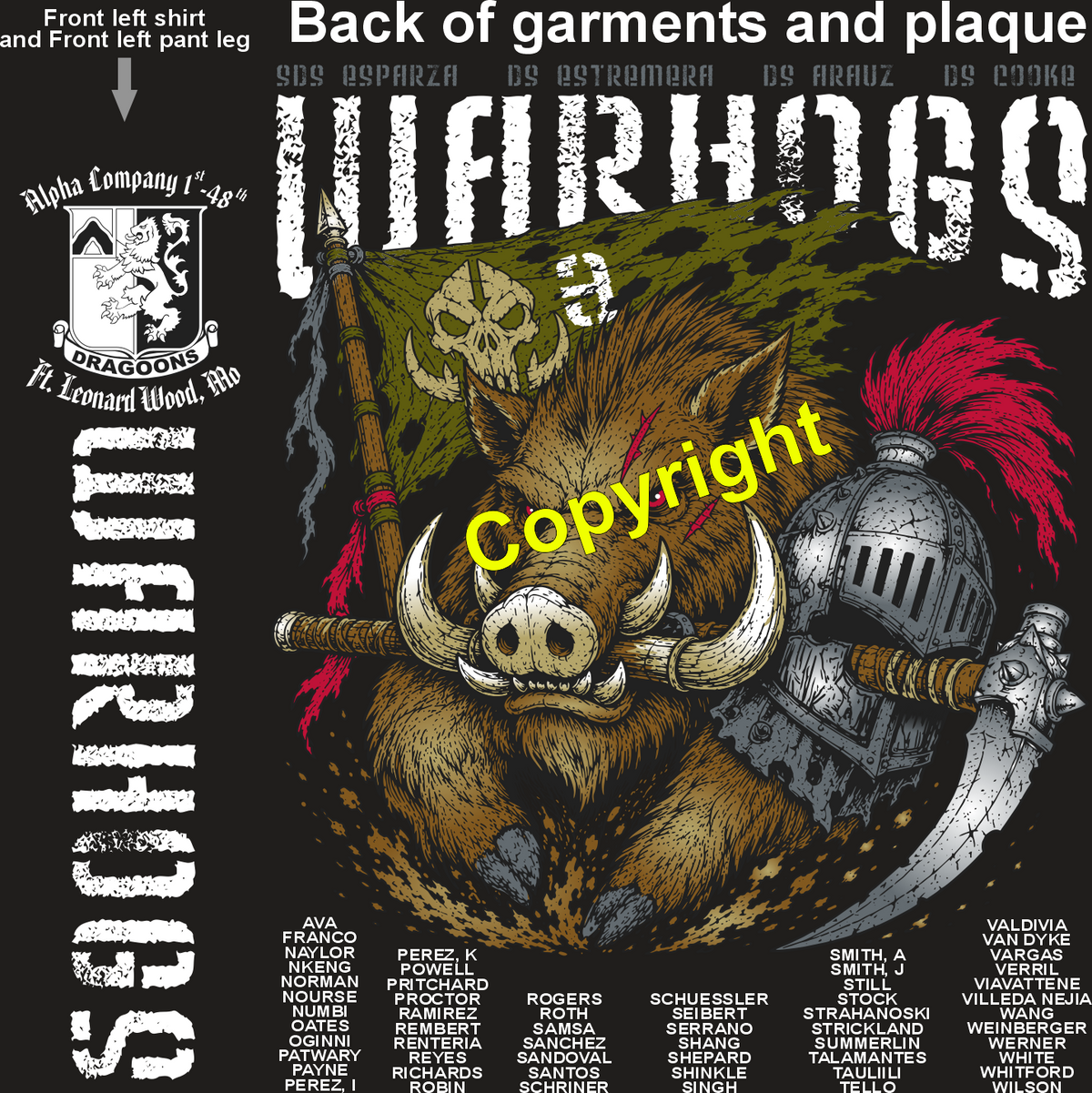 ALPHA 1-48 WARHOGS GRADUATING DAY 9-24-26 PRE ORDERS