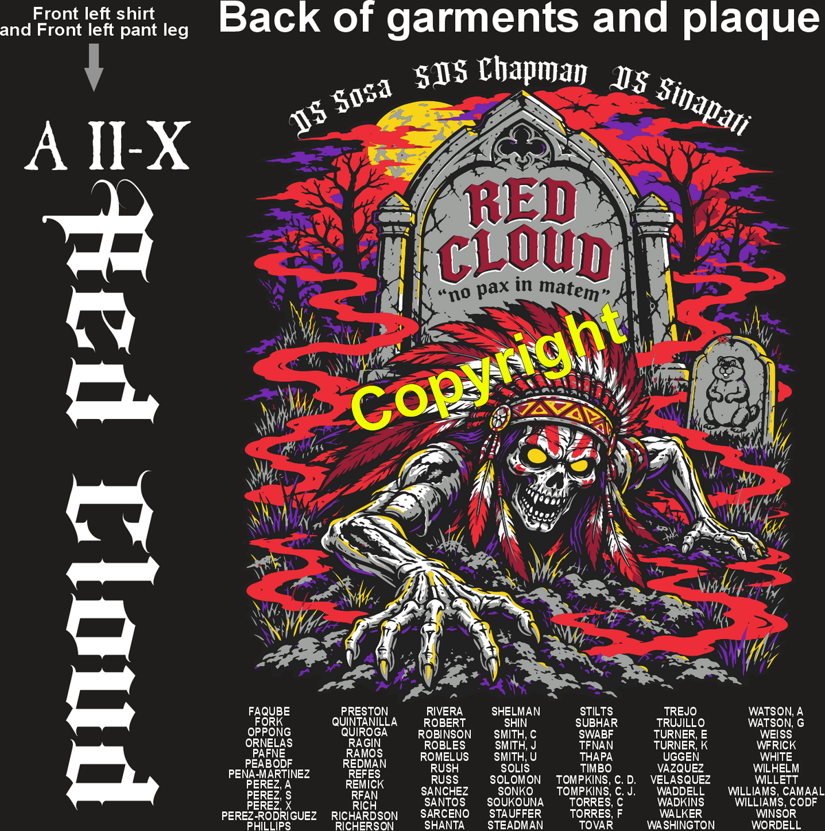 ALPHA 2-10 RED CLOUD GRADUATING DAY 11-19-26 PRE ORDERS