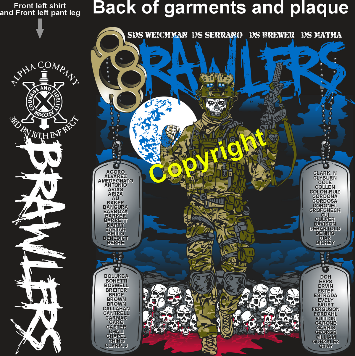 ALPHA 3-10 BRAWLERS GRADUATING DAY 3-19-26 PRE ORDER