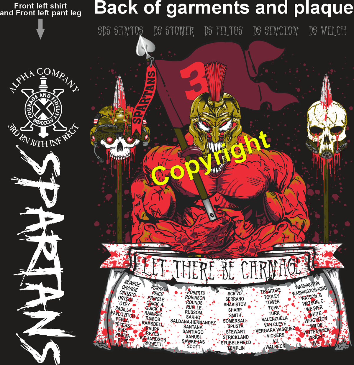 ALPHA 3-10 SPARTANS GRADUATING DAY 11-20-25 PRE ORDER