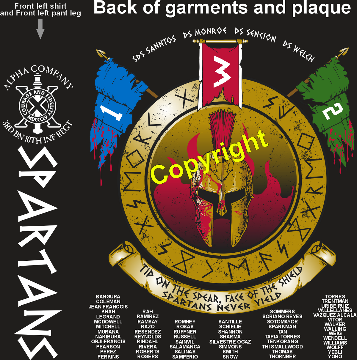 ALPHA 3-10 SPARTANS GRADUATING DAY 3-19-26 PRE ORDER