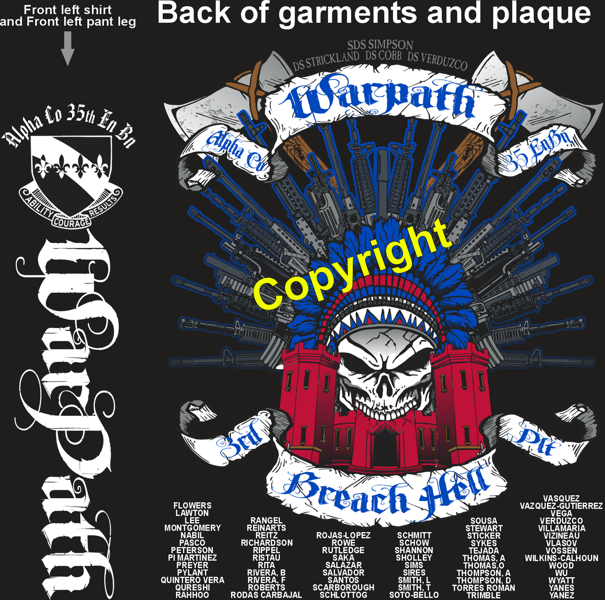 ALPHA 35 WARPATH GRADUATING DAY 11-13-25 PRE ORDER