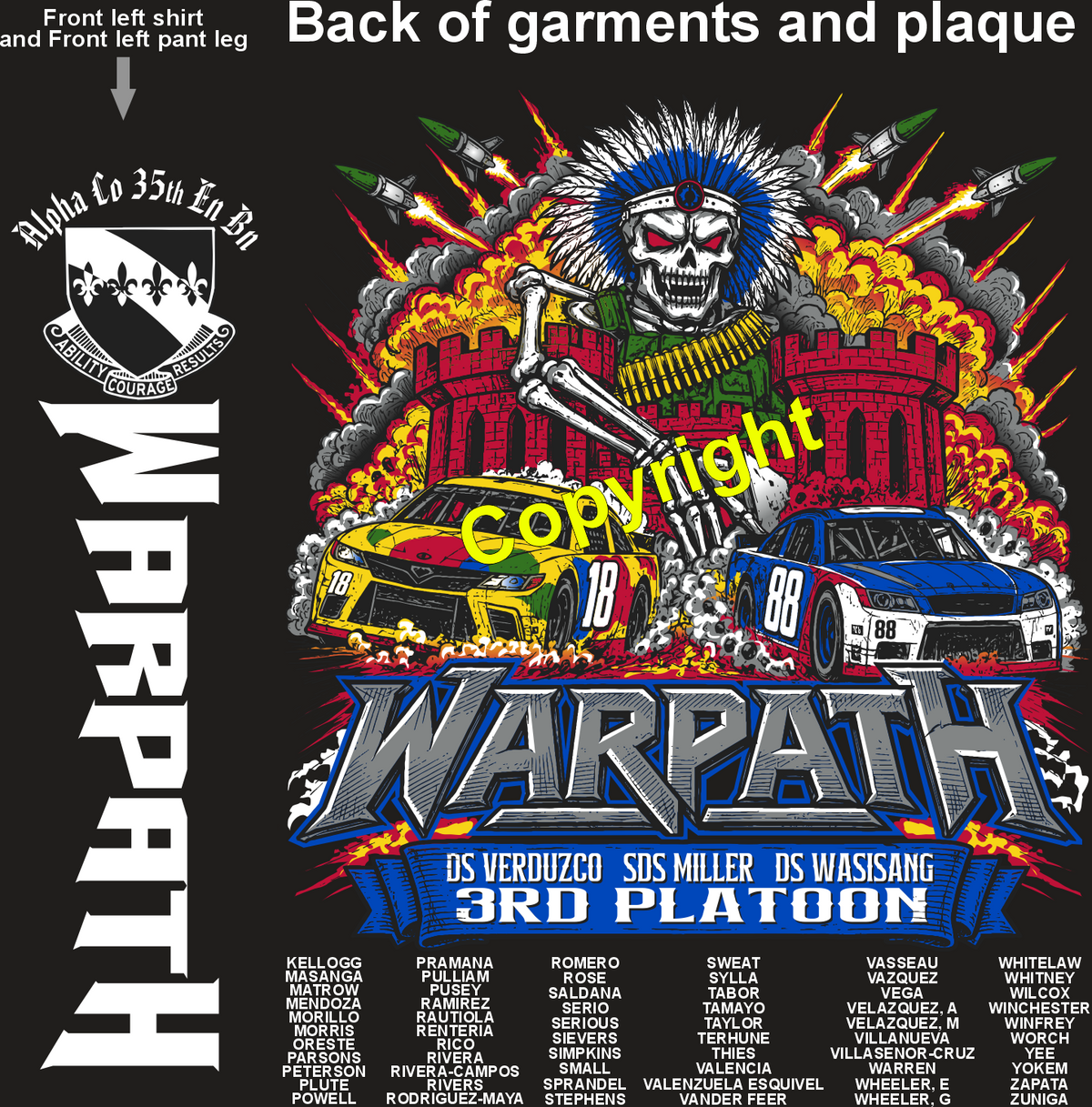 ALPHA 35TH WARPATH GRADUATING DAY 11-12-26 PRE ORDERS
