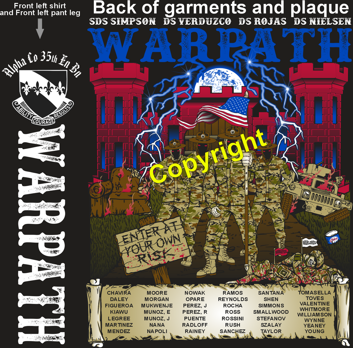 ALPHA 35TH WAR PATH GRADUATING DAY 6-18-26 PRE ORDERS