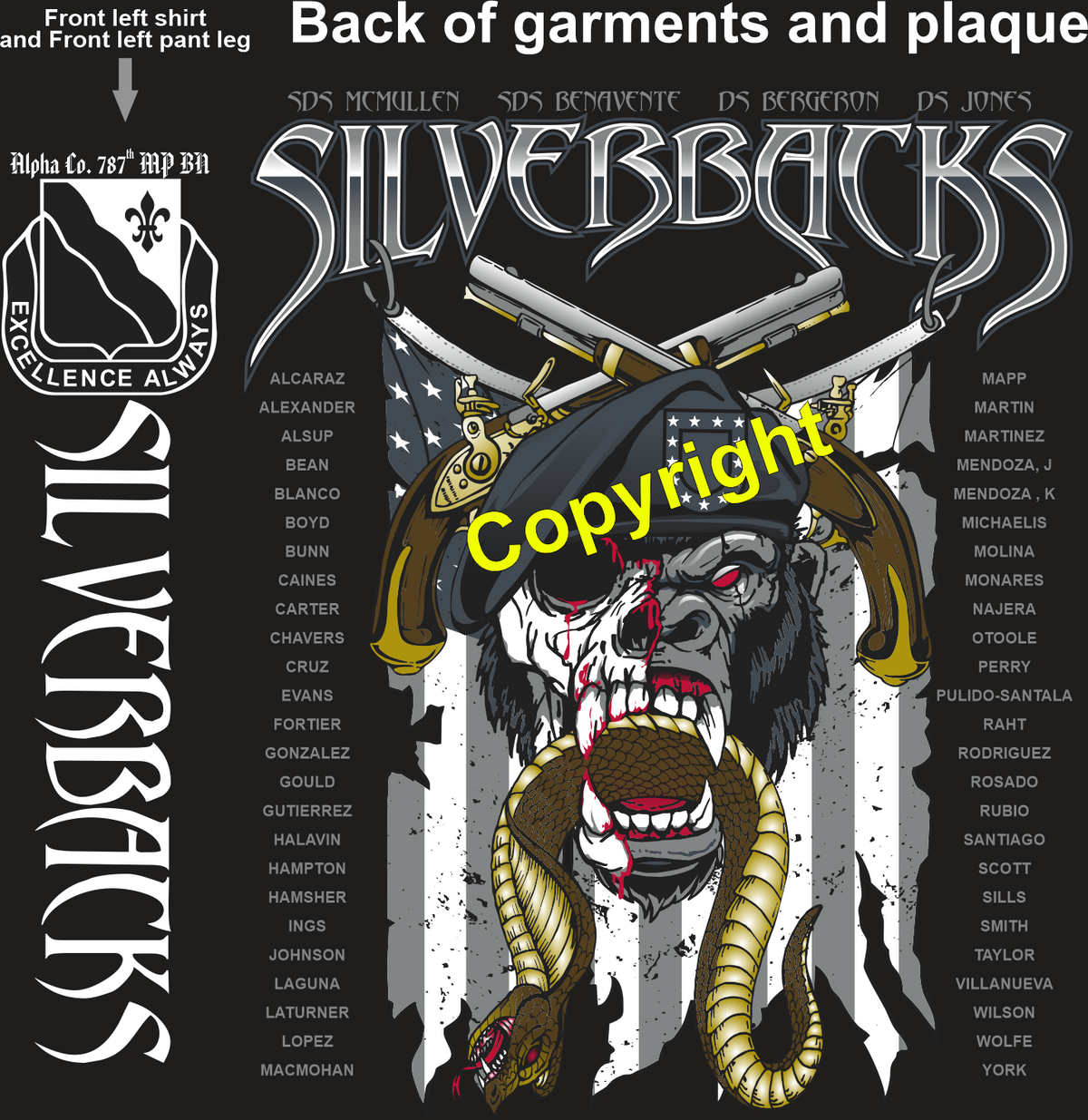 ALPHA 787 SILVERBACKS GRADUATING DAY 5-21-25 PRE ORDER
