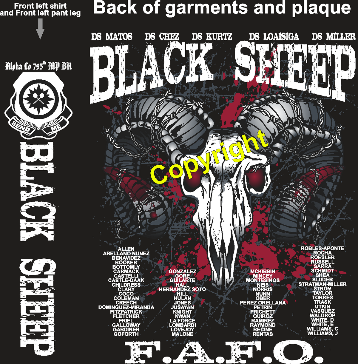 ALPHA 795 BLACKSHEEP GRADUATING DAY 12-17-25 PRE ORDER