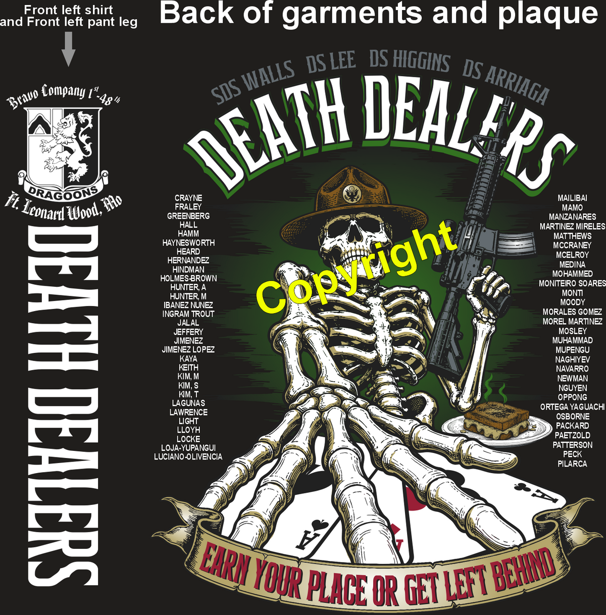 BRAVO 1-48 DEATH DEALERS GRADUATING DAY 7-9-26 PRE ORDERS