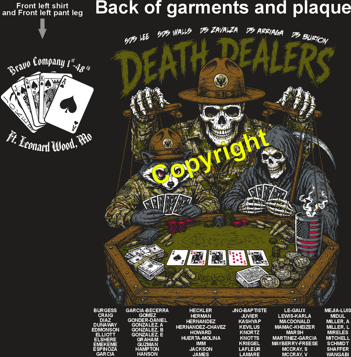 BRAVO 1-48 DEATH DEALERS GRADUATING DAY 10-1-26 PRE ORDERS
