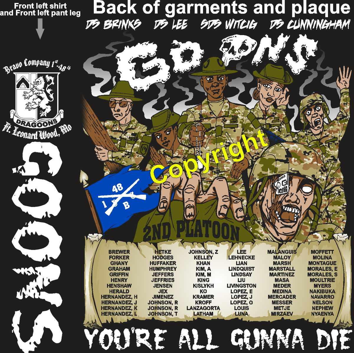 BRAVO 1-48 GOONS GRADUATING DAY 12-18-25 PRE ORDER