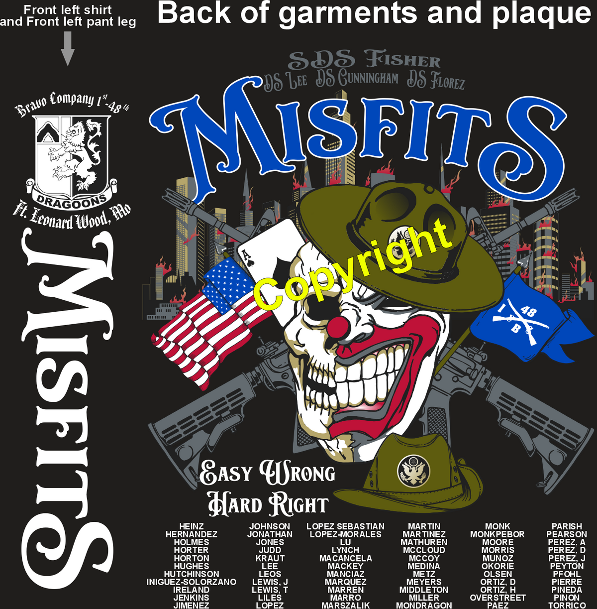 BRAVO 1-48 MISFITS GRADUATING DAY 10-2-25 PRE ORDER