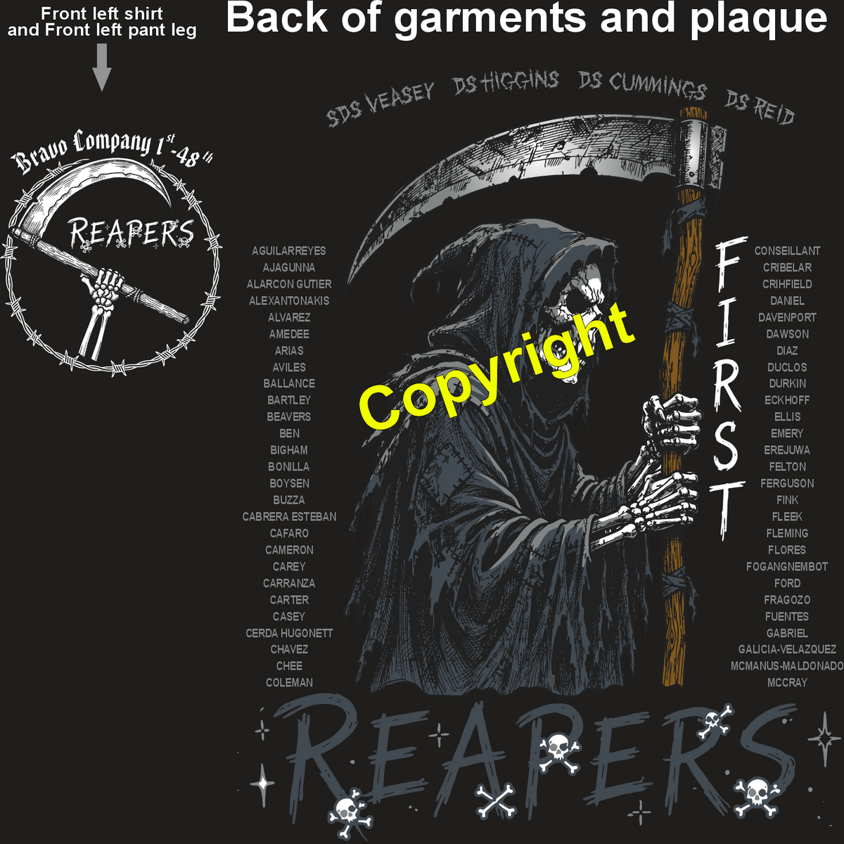 BRAVO 1-48 REAPERS GRADUATING DAY 10-1-26 PRE ORDERS