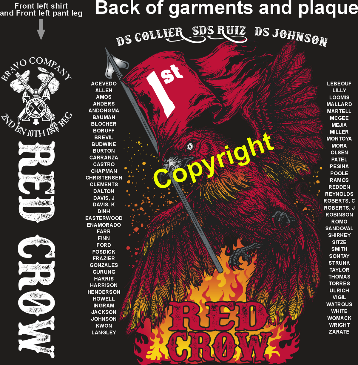 BRAVO 2-10 RED CROW GRADUATING DAY 8-13-26 PRE ORDERS