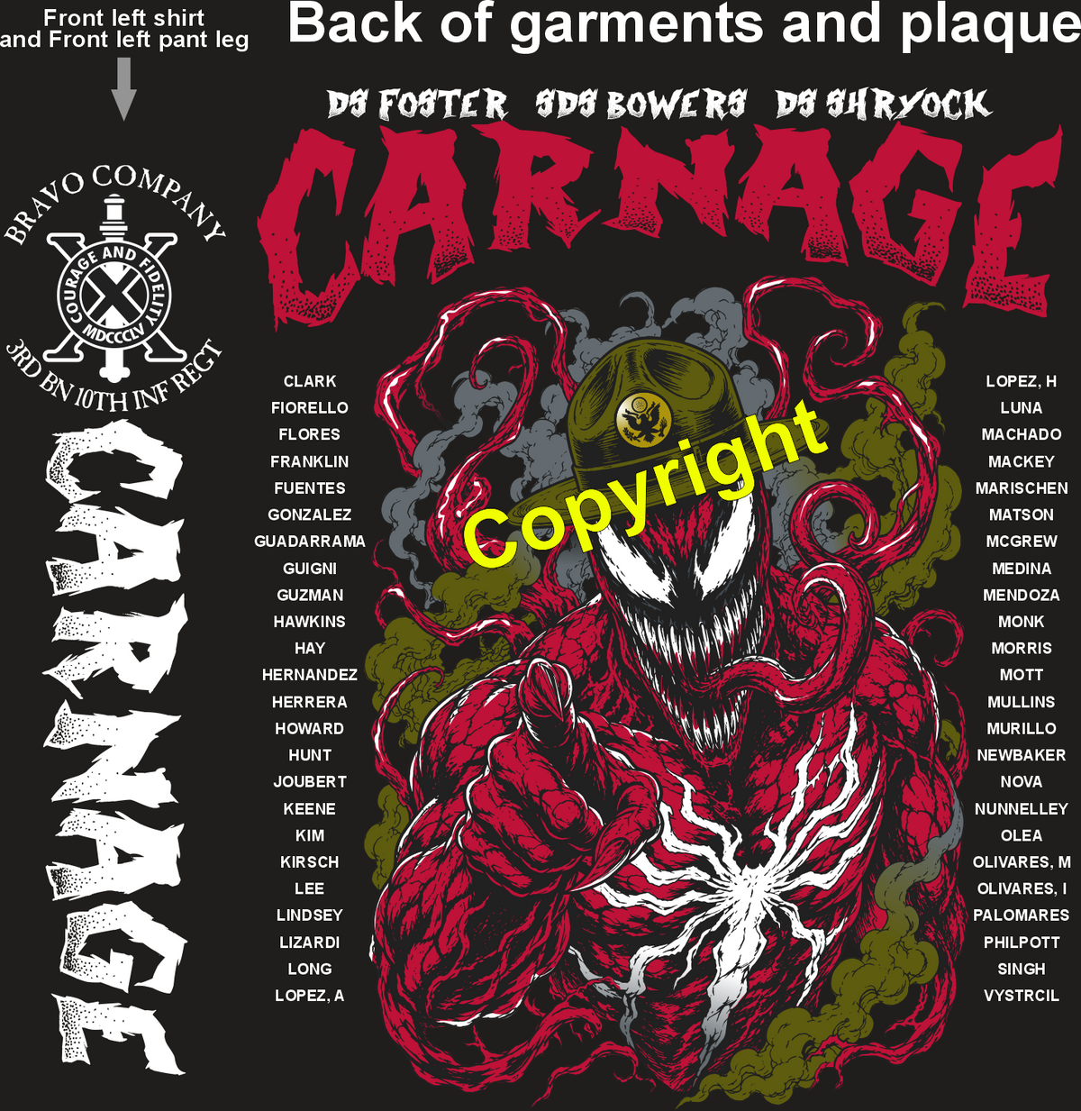 BRAVO 3-10 CARNAGE GRADUATING DAY 9-10-26 PRE ORDERS