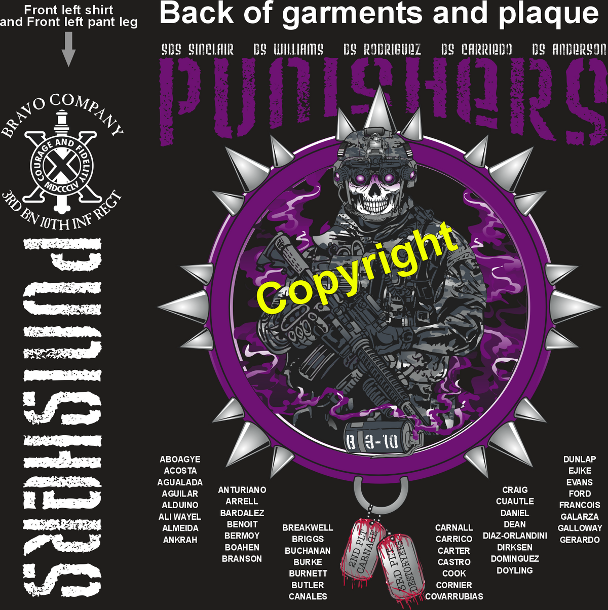 BRAVO 3-10 PUNISHERS GRADUATING DAY 6-18-26 PRE ORDERS