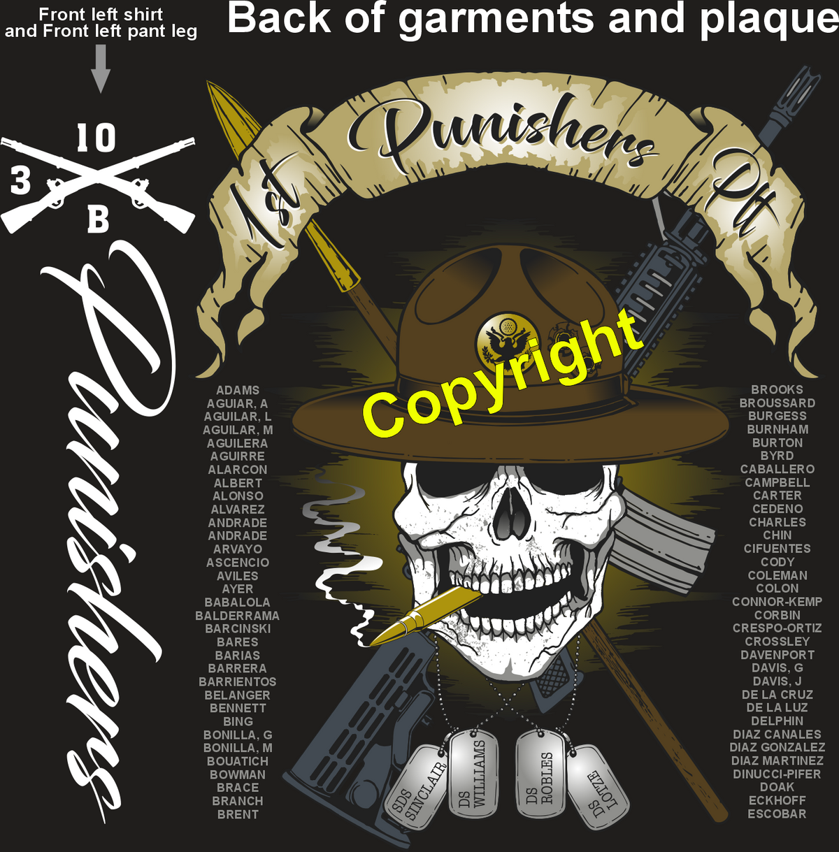 BRAVO 3-10 PUNISHERS GRADUATING DAY 9-4-25 PRE ORDER