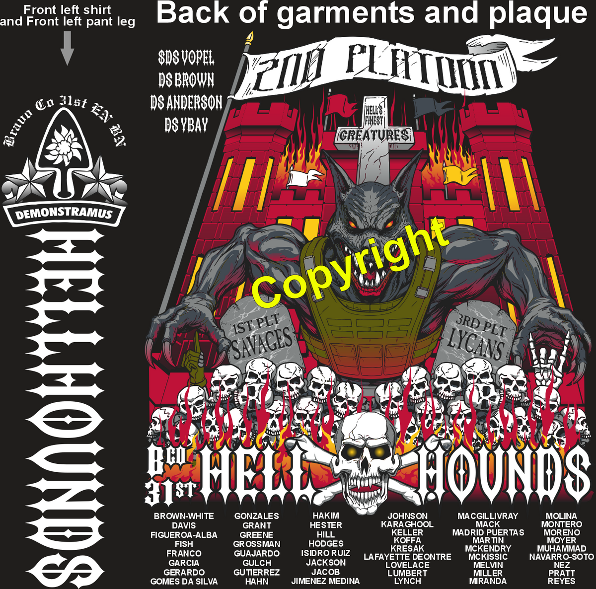 BRAVO 31 HELL HOUNDS GRADUATING DAY 6-25-26 PRE ORDERS