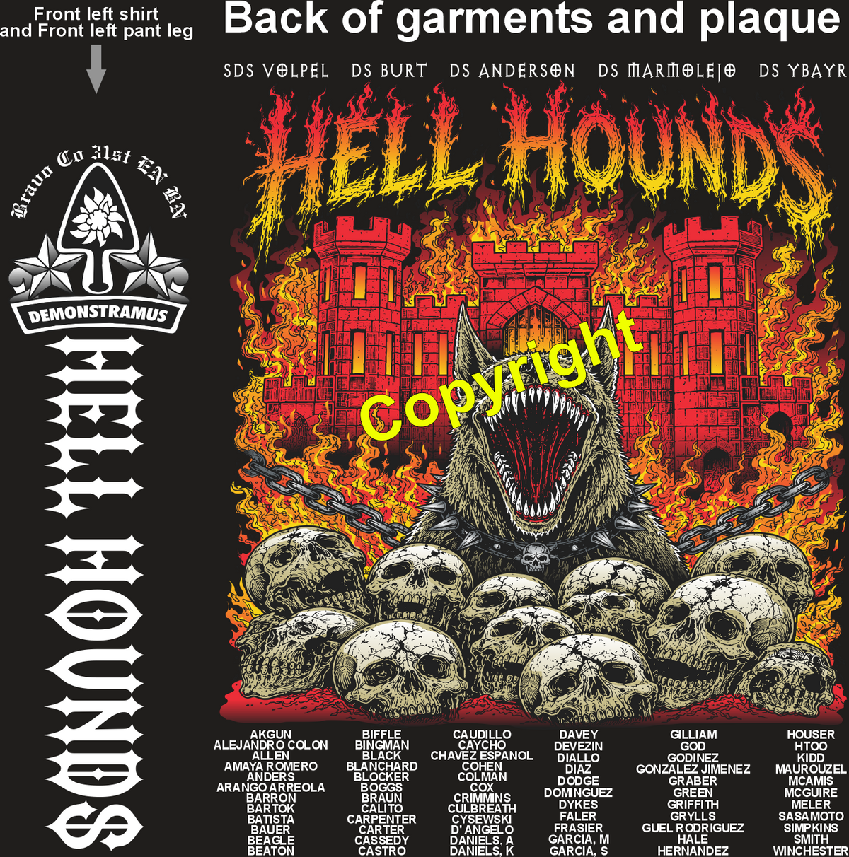 BRAVO 31ST HELL HOUNDS GRADUATING DAY 9-10-26 PRE ORDERS