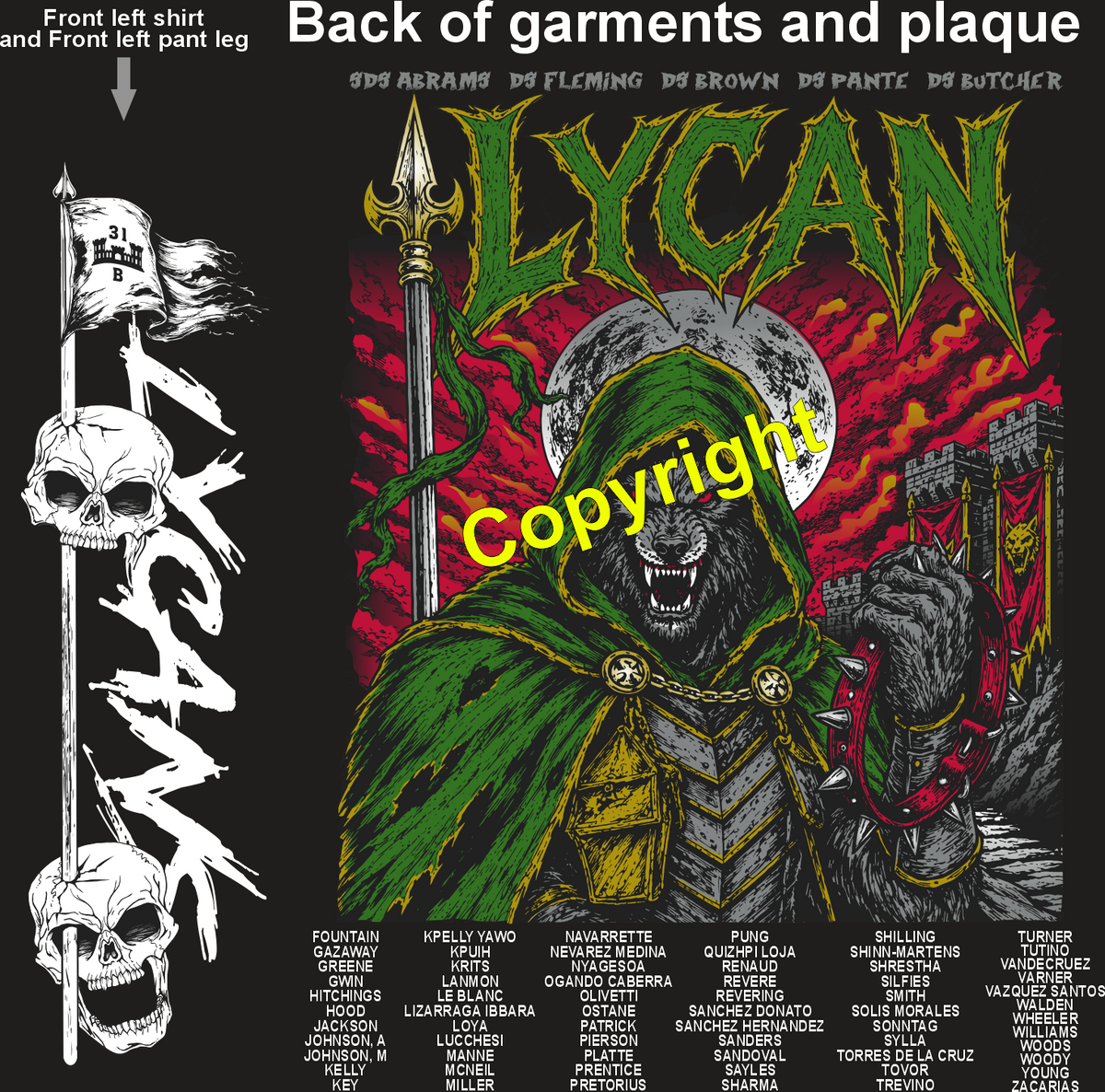 BRAVO 31ST LYCANS GRADUATING DAY 9-10-26 PRE ORDERS