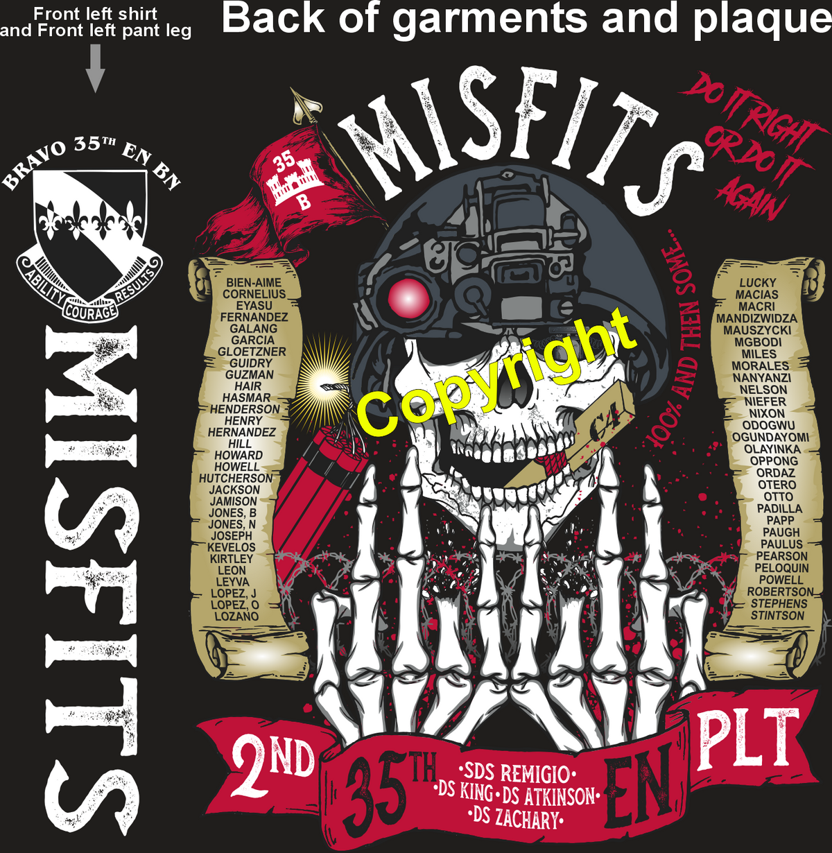 BRAVO 35 MISFITS GRADUATING DAY 8-13-26 PRE ORDERS