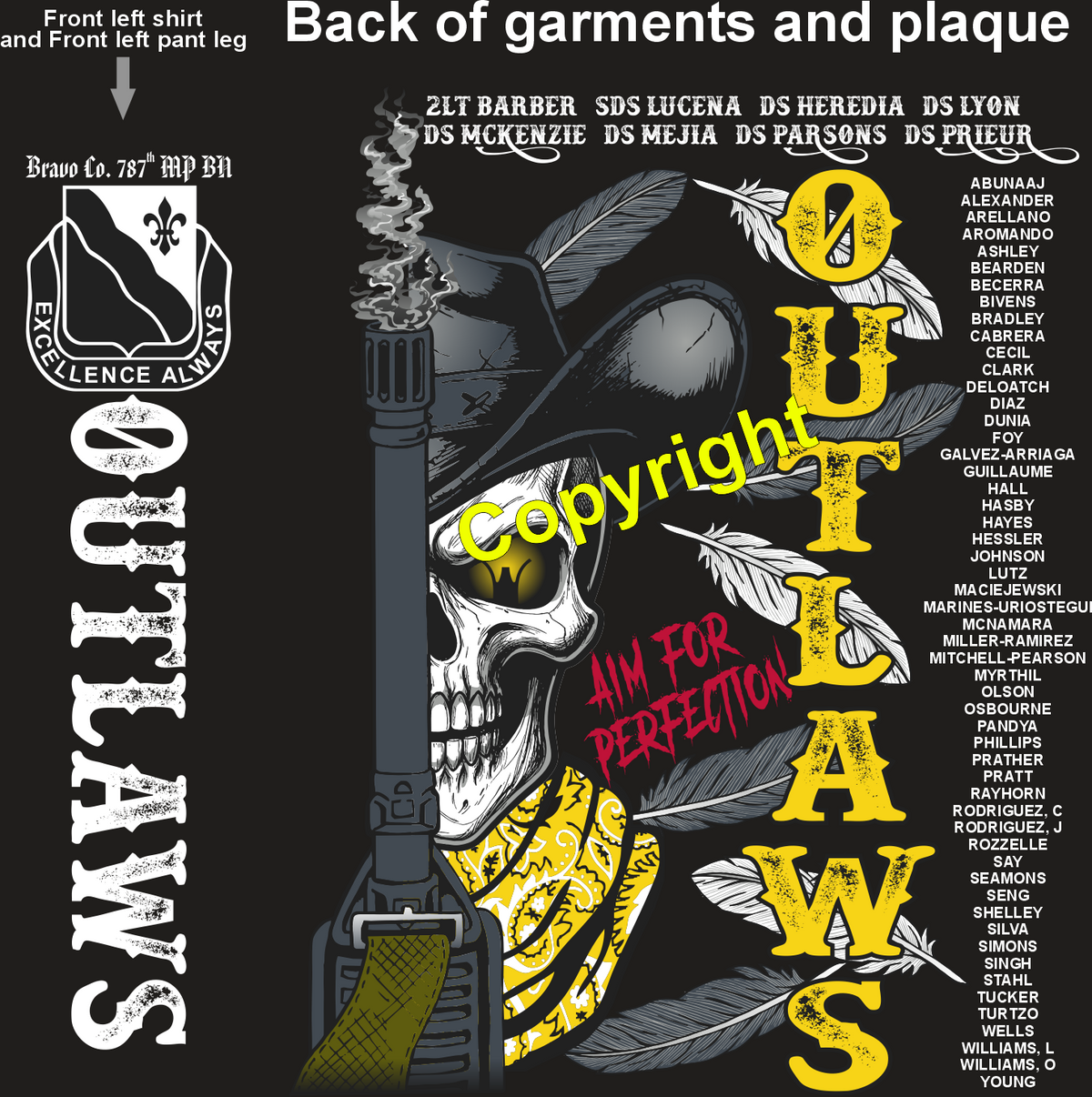 BRAVO 787 OUTLAWS GRADUATING DAY 8-27-26 PRE ORDERS