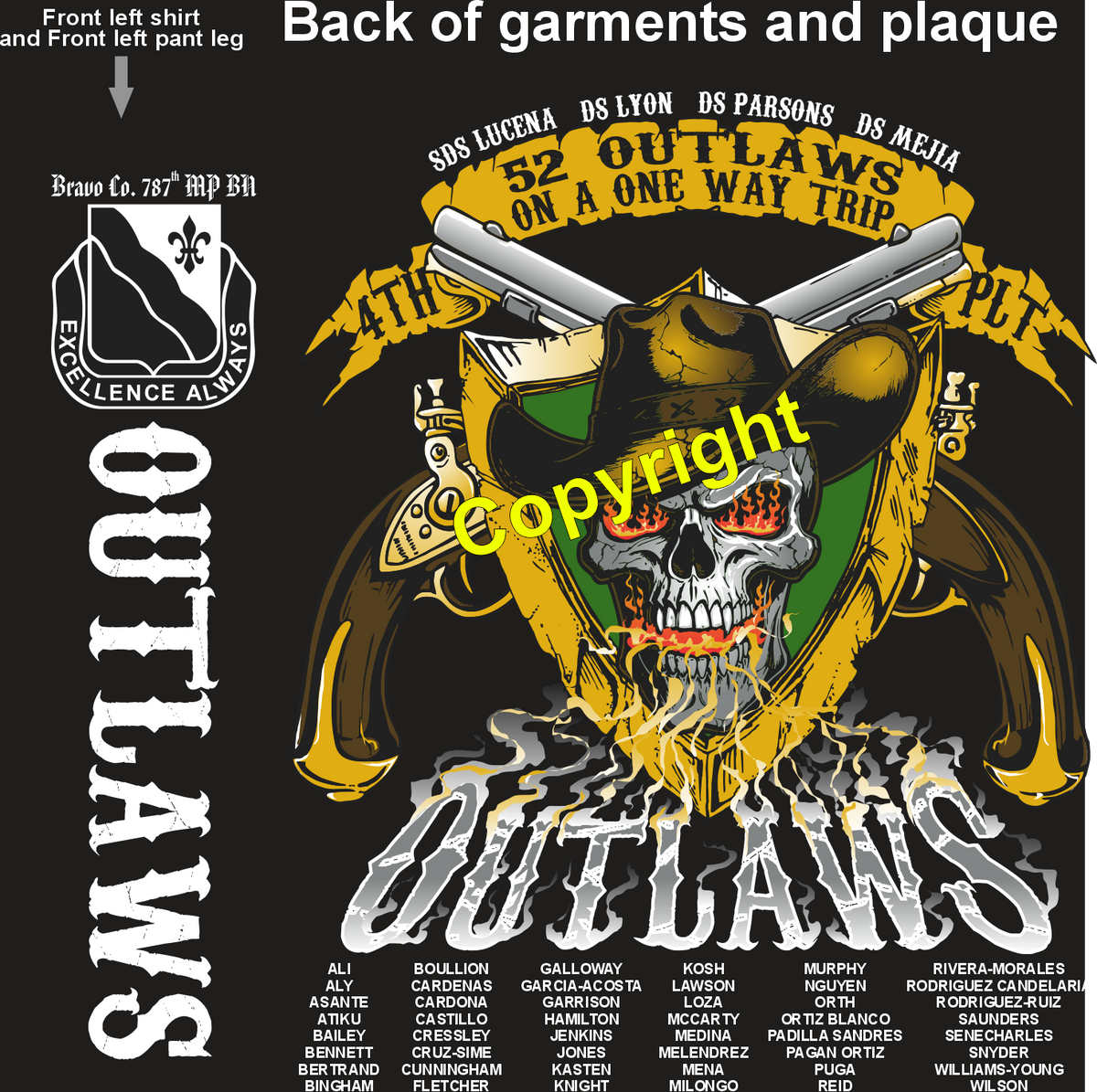 BRAVO 787 OUTLAWS GRADUATING DAY 6-18-26 PRE ORDERS