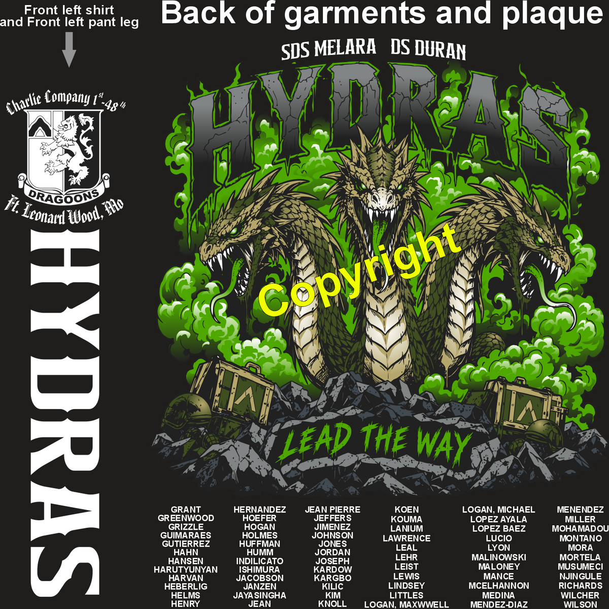 CHARLIE 1-48 HYDRAS GRADUATING DAY 10-8-26 PRE ORDERS