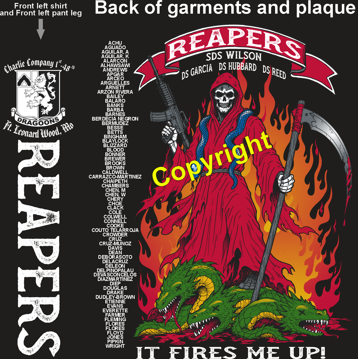 CHARLIE 1-48 REAPERS GRADUATING DAY 7-16-26 PRE ORDERS