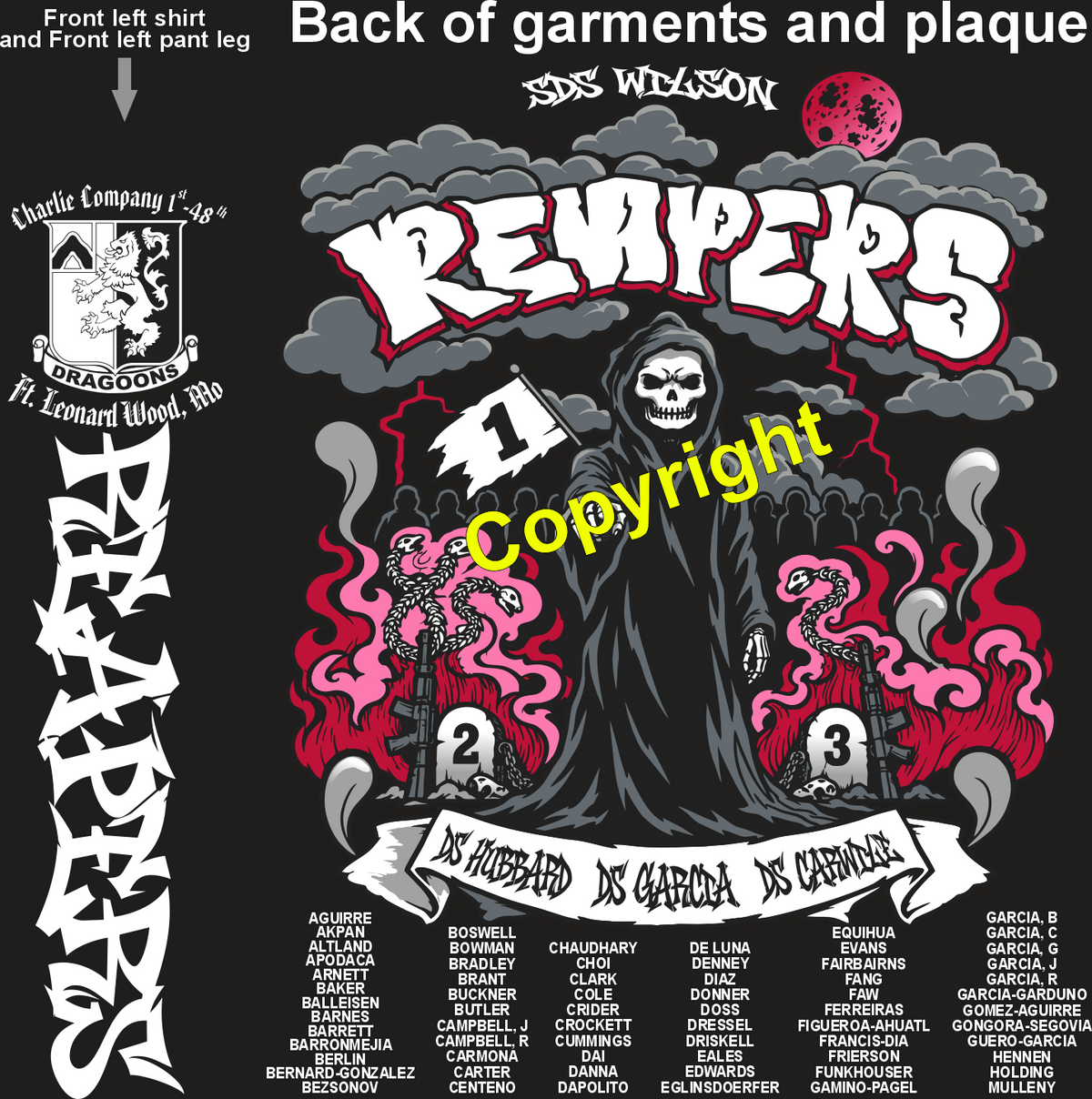 CHARLIE 1-48 REAPERS GRADUATING DAY 10-8-26 PRE ORDERS