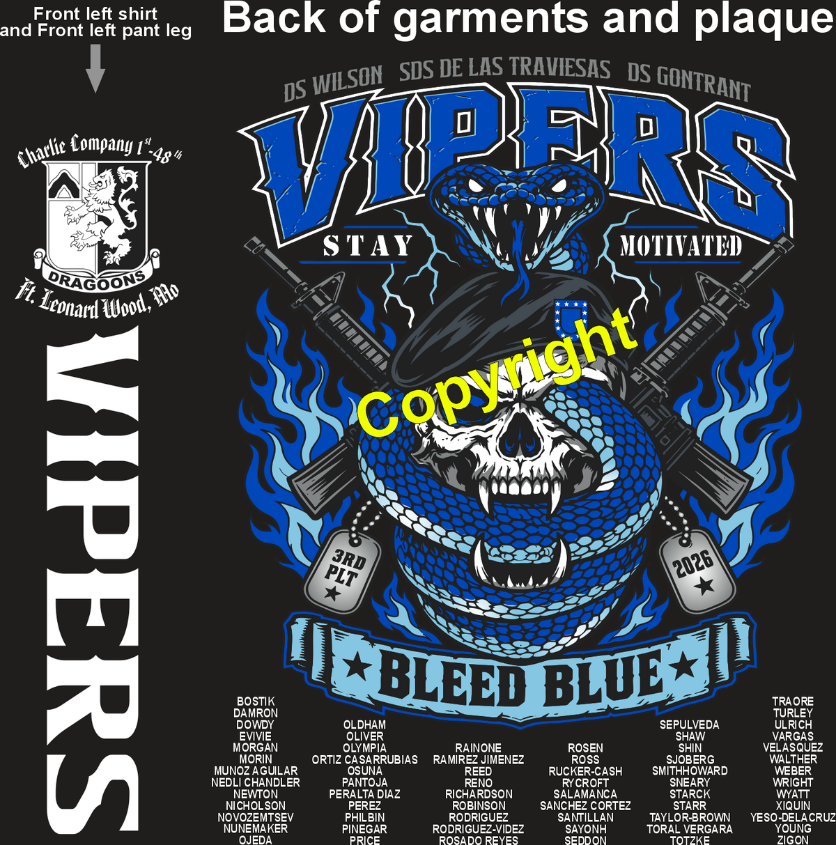 CHARLIE 1-48 VIPERS GRADUATING DAY 10-8-26 PRE ORDERS