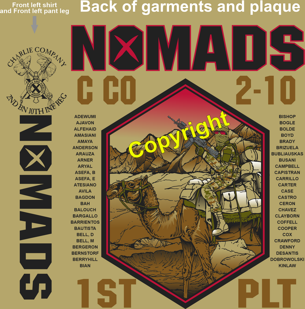CHARLIE 2-10 NOMADS GRADUATING DAY 5-15-25 PRE ORDER