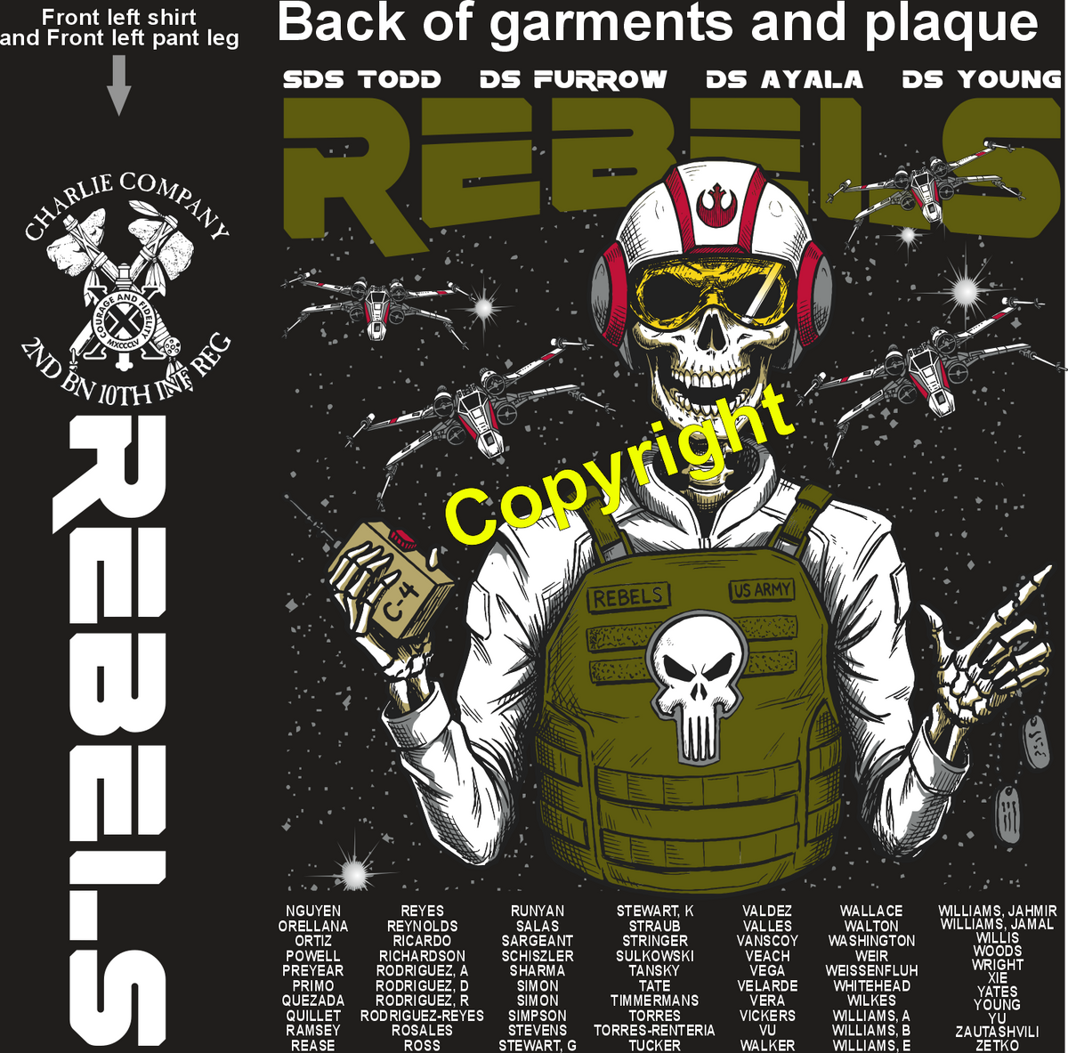 CHARLIE 2-10 REBELS GRADUATING DAY 10-29-26 PRE ORDERS