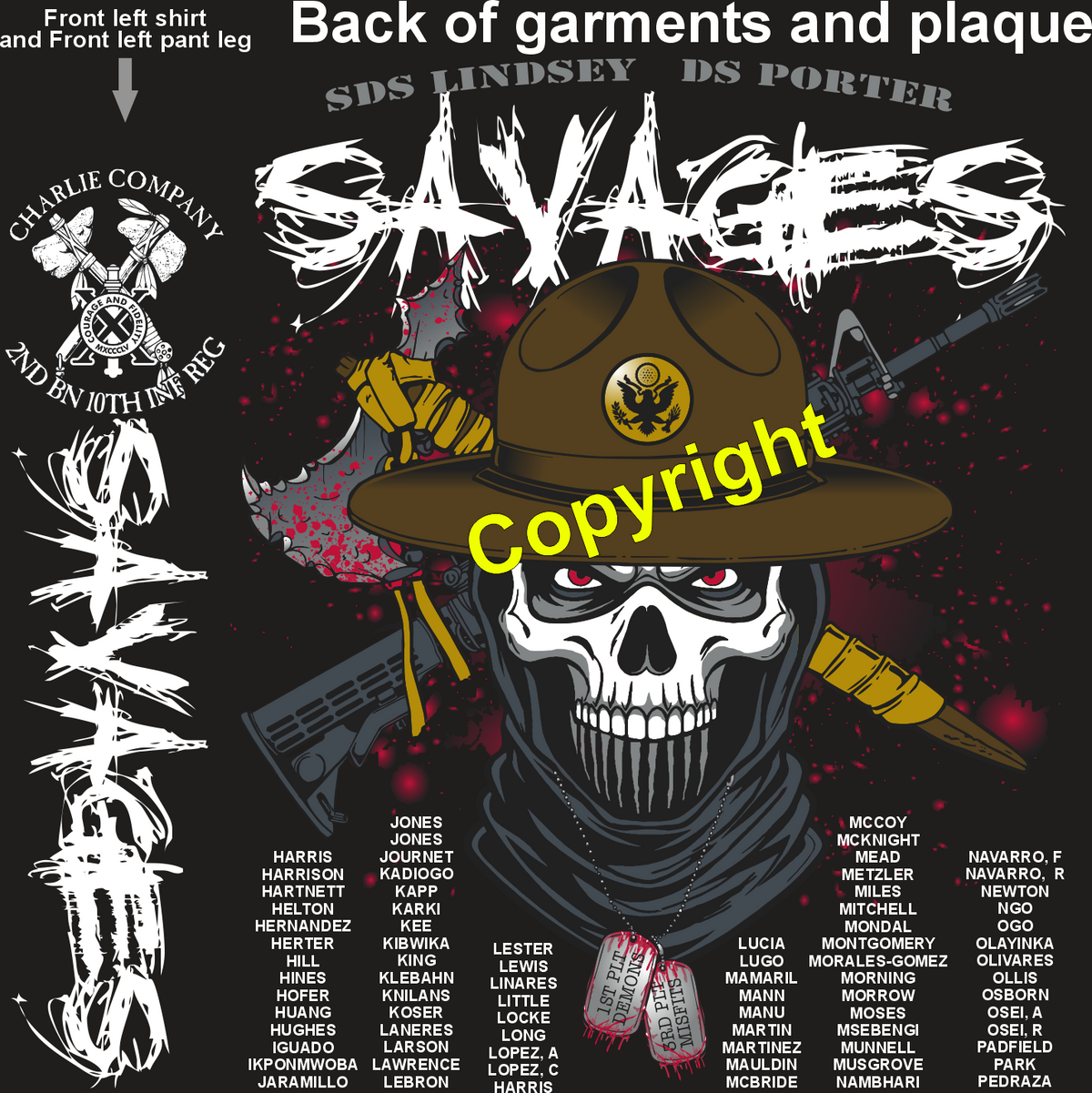 CHARLIE 2-10 SAVAGES GRADUATING DAY 8-6-26 PRE ORDERS