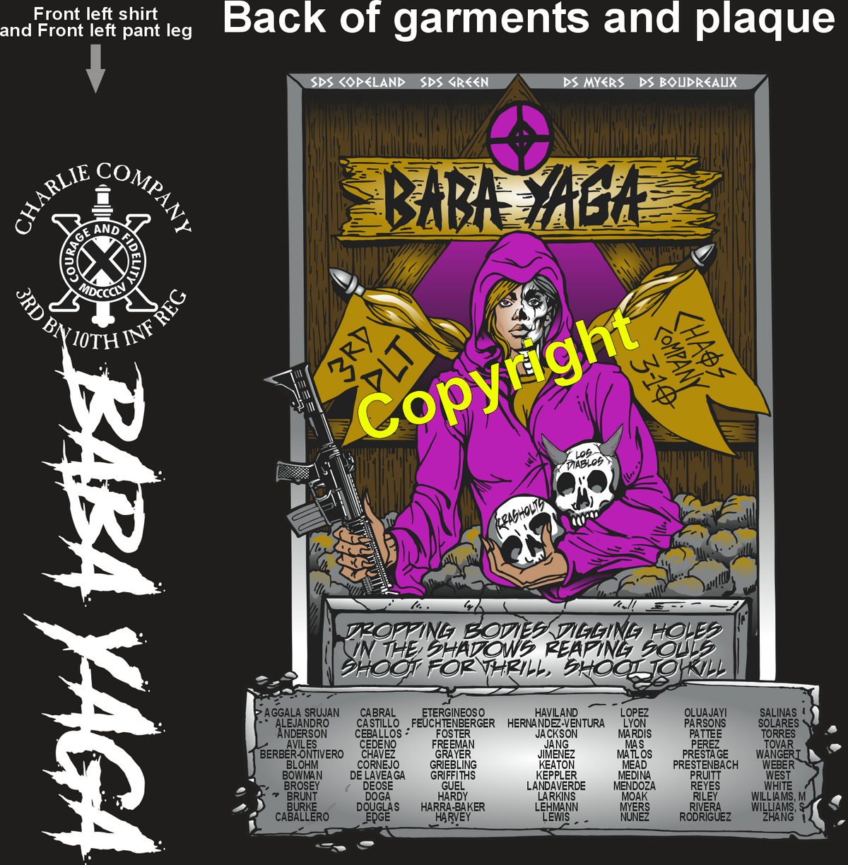 CHARLIE 3-10 BABA YAGA GRADUATING DAY 9-11-25 PRE ORDER