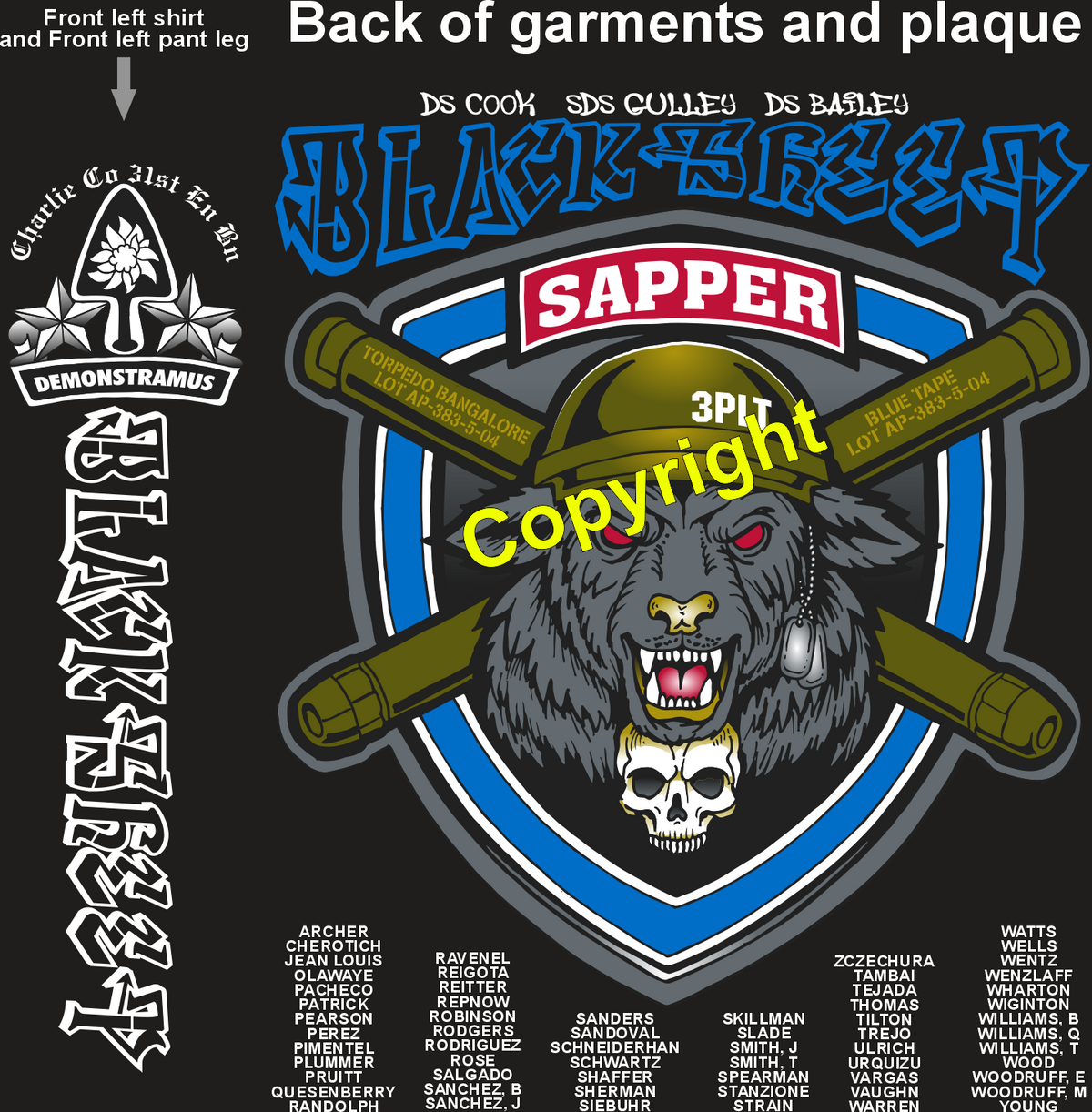 CHARLIE 31ST BLACKSHEEP GRADUATING DAY 8-20-26 PRE ORDERS
