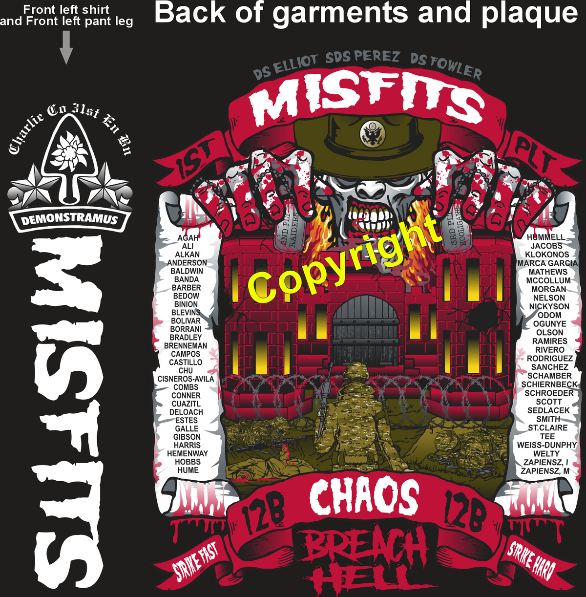 CHARLIE 31 MISFITS GRADUATING DAY 9-25-25 PRE ORDER