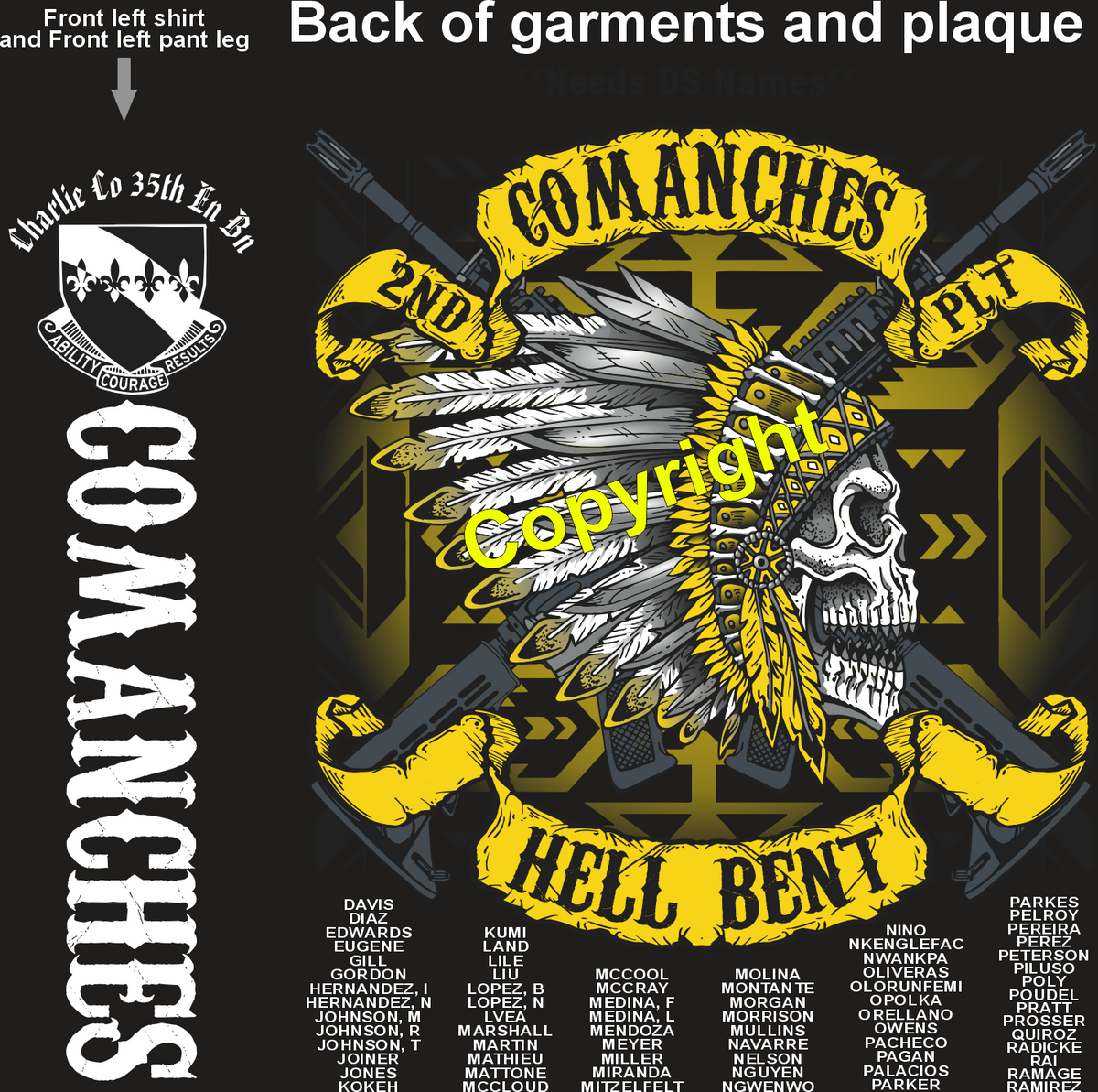 CHARLIE 35TH COMANCHES GRADUATING DAY 9-4-25 PRE ORDER