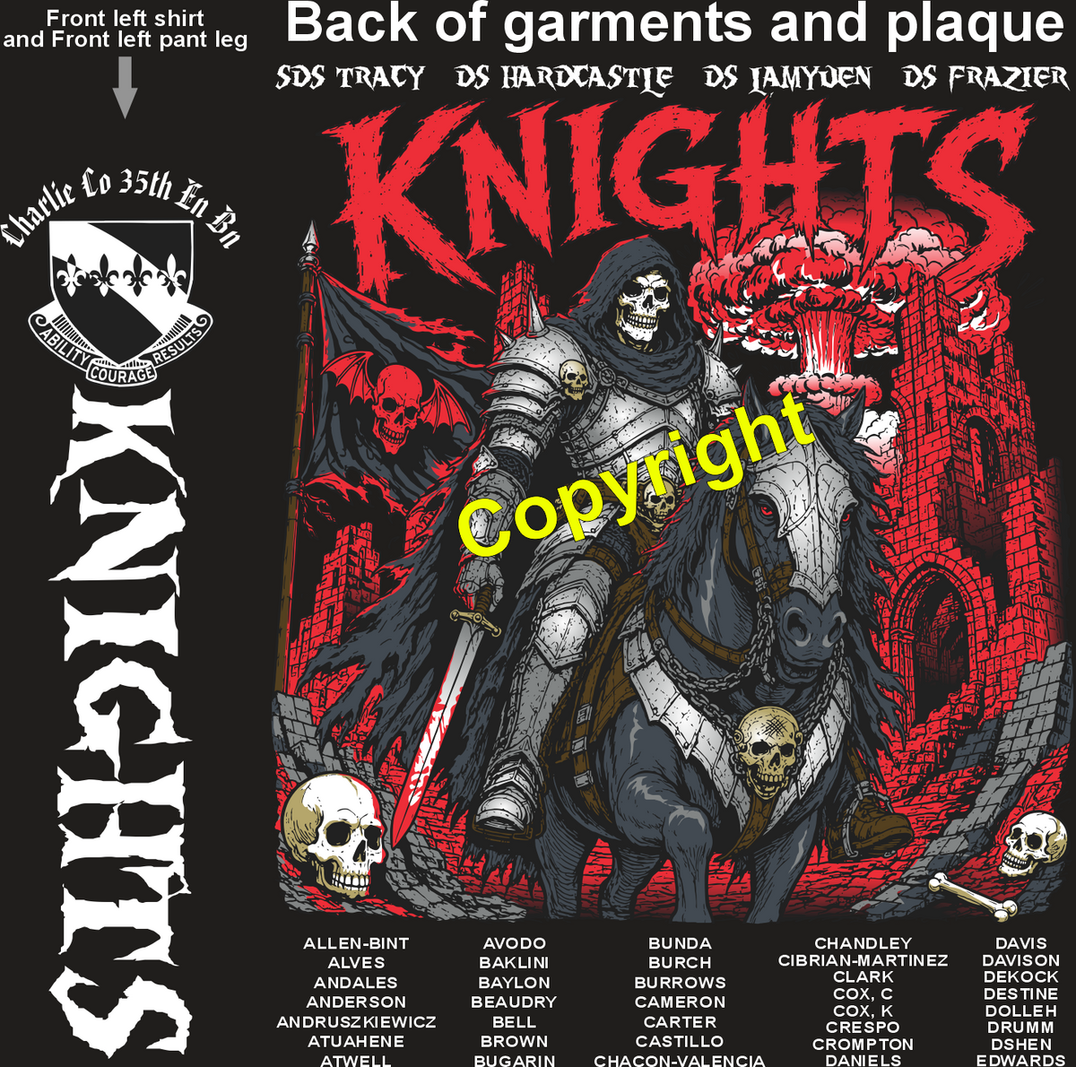 CHARLIE 35TH KNIGHTS GRADUATING DAY 10-1-26 PRE ORDERS