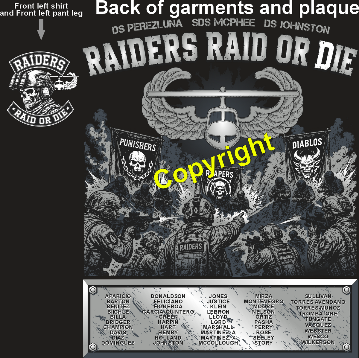 CHARLIE 787 RAIDERS GRADUATING DAY 7-23-26 PRE ORDERS