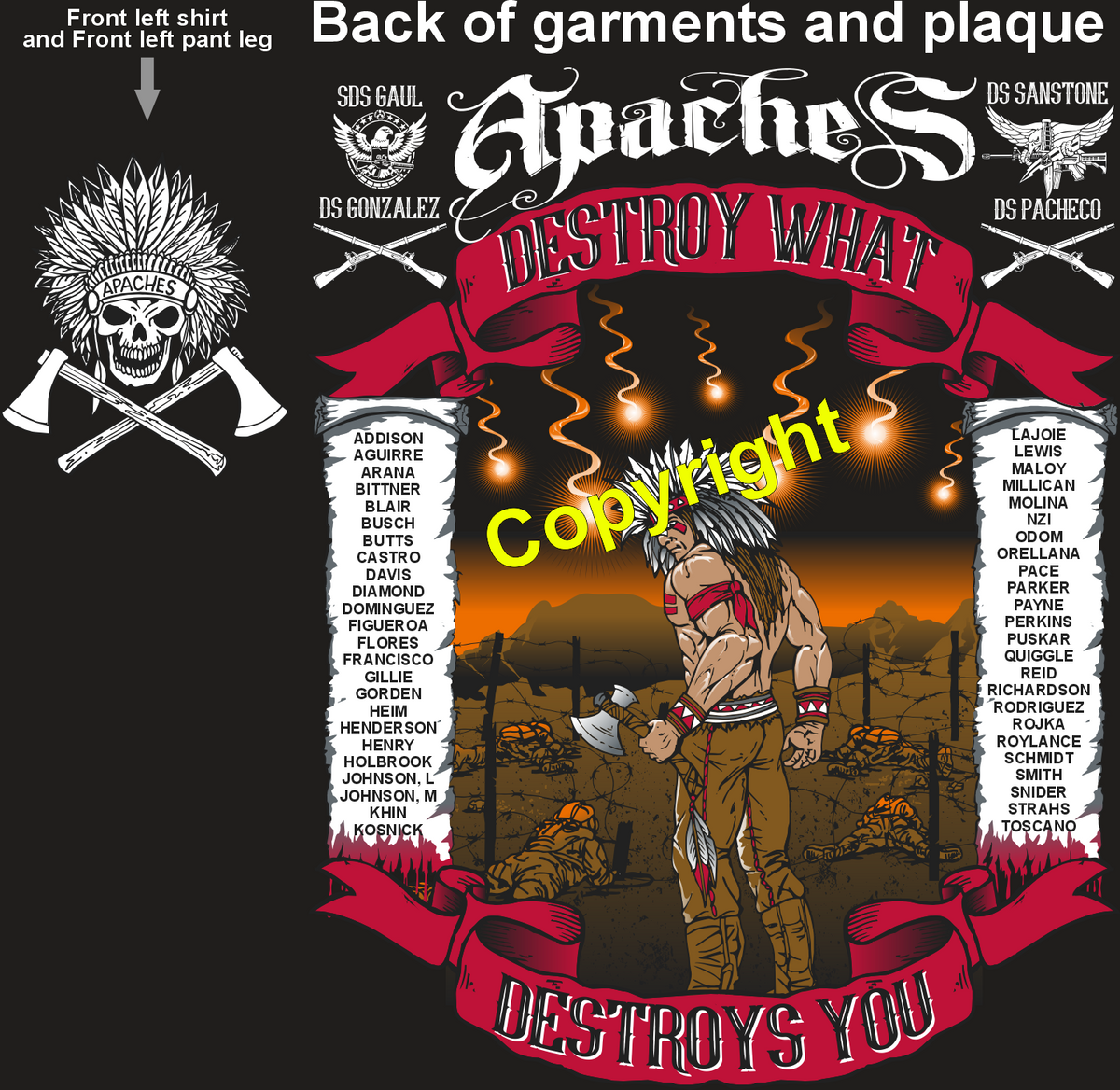 CHARLIE 795 APACHES GRADUATING DAY 12-18-25 PRE ORDER