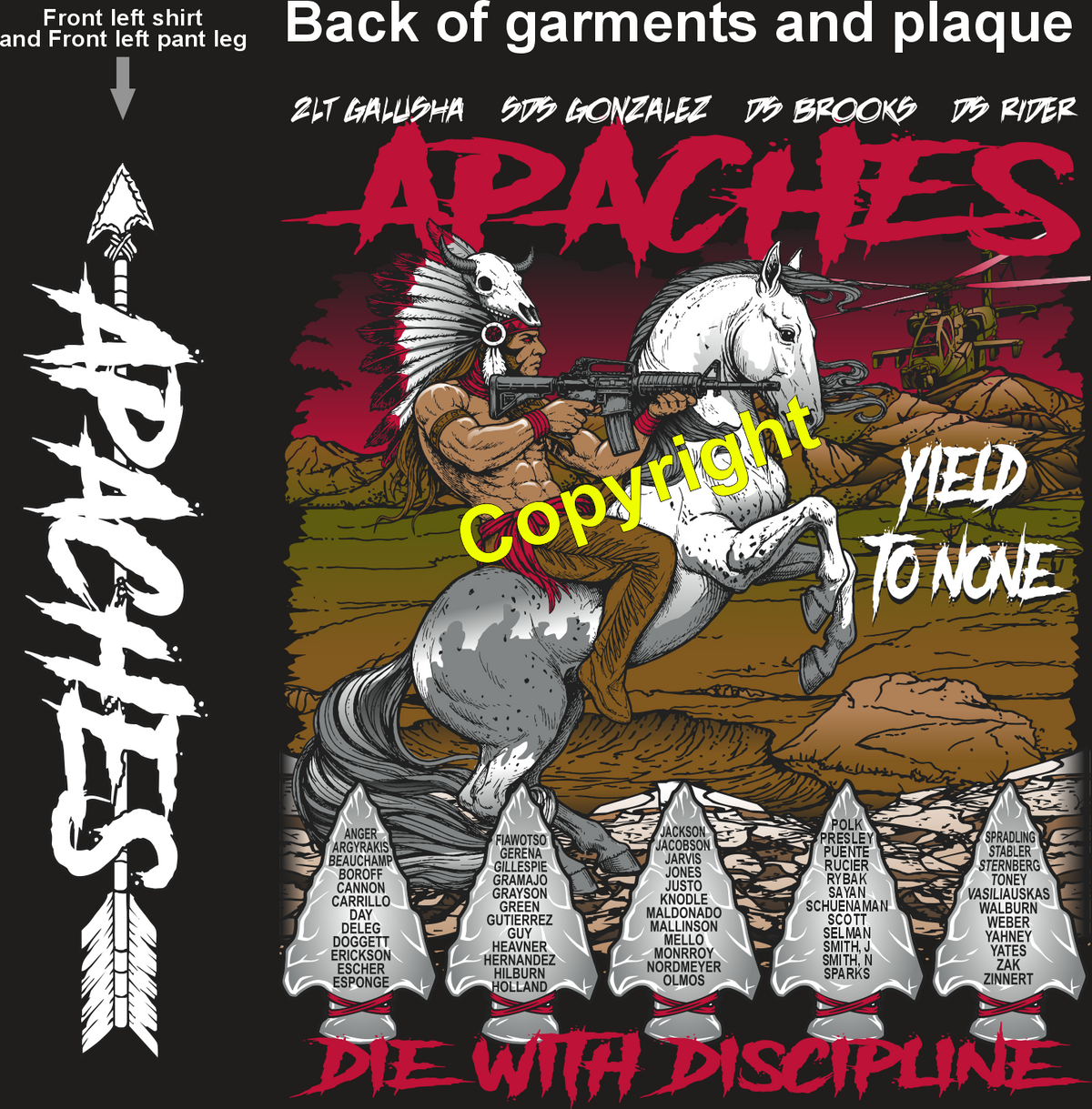 CHARLIE 795 APACHES GRADUATING DAY 8-20-26 PRE ORDERS