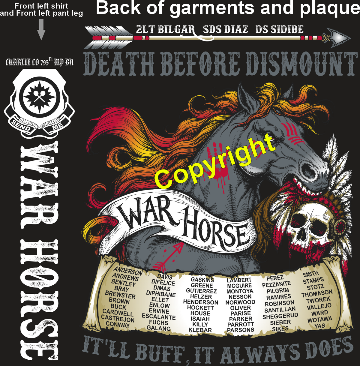 CHARLIE 795 WARHORSE GRADUATING DAY 8-20-26 PRE ORDERS
