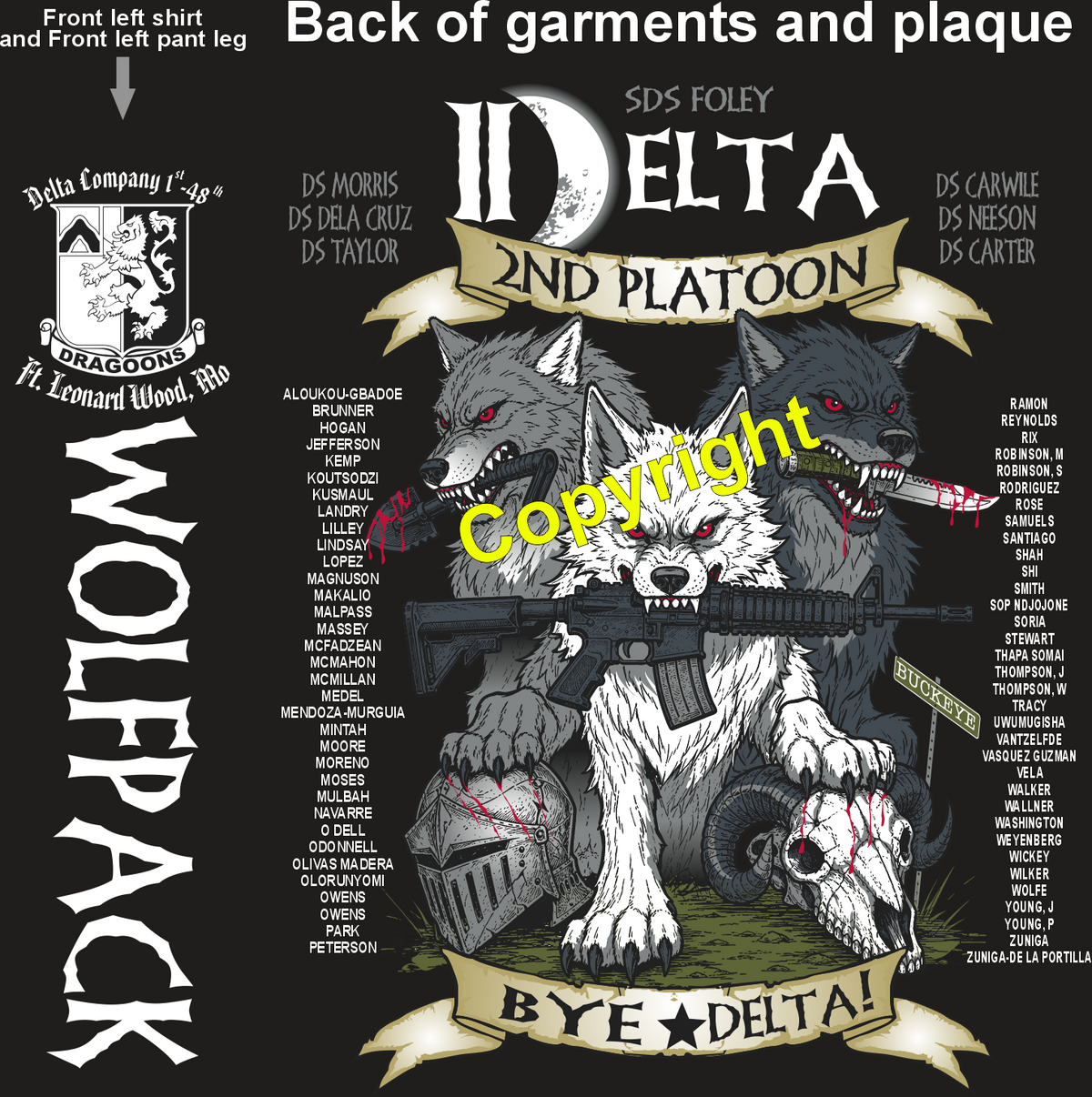 DELTA 1-48 WOLFPACK GRADUATING DAY 7-23-26 PRE ORDERS